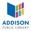 Addison Public Library colorful book logo
