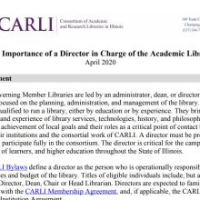 The Importance of a Director in Charge of the Academic Library.