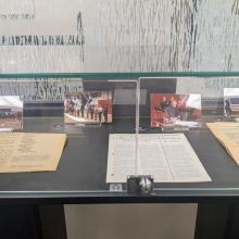 Museum display case. 