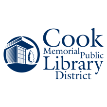 Cook Memorial Public Library District Logo featuring window clipart