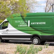 Glen Ellyn Public Library outreach van purchased with IMLS funding