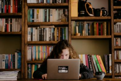 Teen Using Laptop. Image credit: Annie Spratt via Unsplash.com.