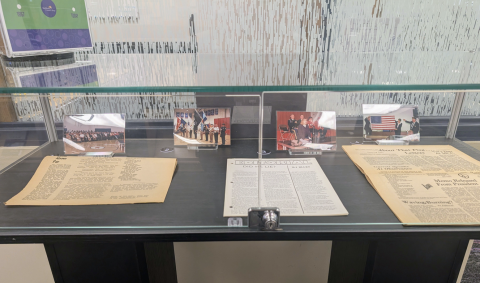 Museum display case.