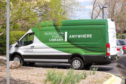 Glen Ellyn Public Library outreach van purchased with IMLS funding