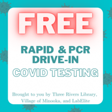 Free covid testing at library advertisement 