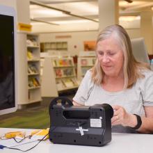 Linda Swan came to Schaumburg Library when she wanted to transfer her home movies to a digital format.