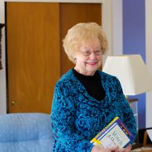Marlene Jones appreciates Schaumburg Library's home delivery service because it's not easy for her to drive these days.